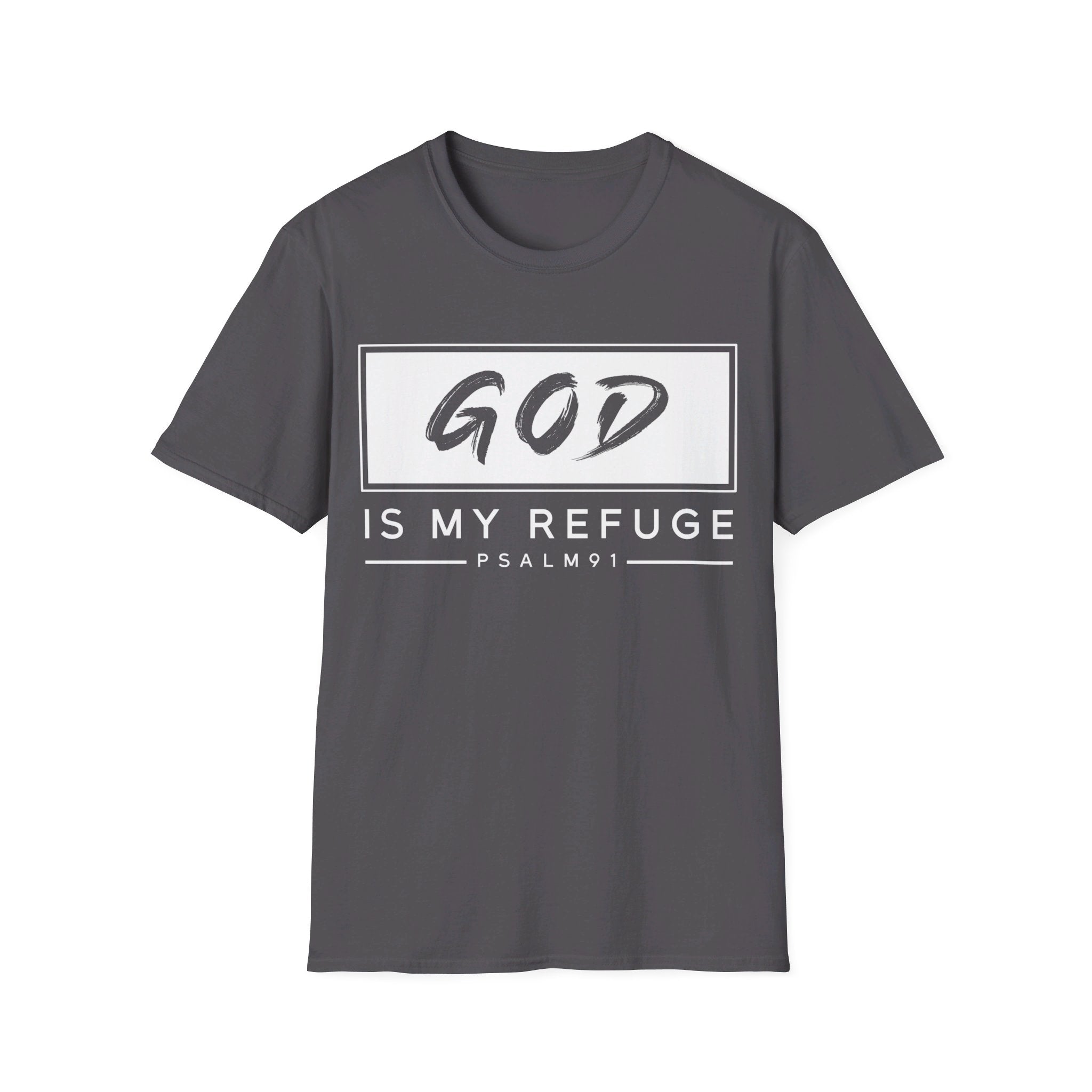 God is my refuge Softstyle T-Shirt