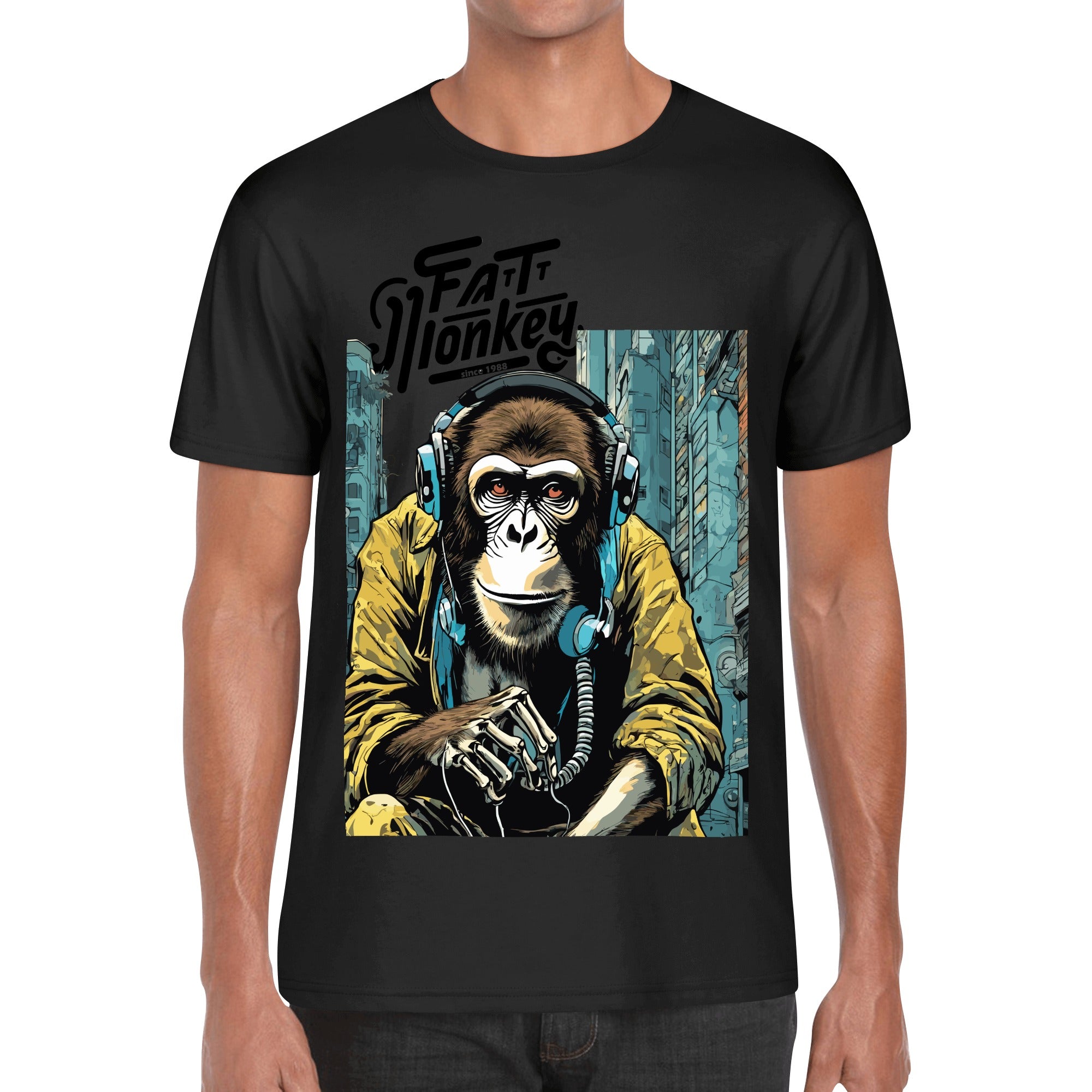 FatTt Monkey Print T-Shirt