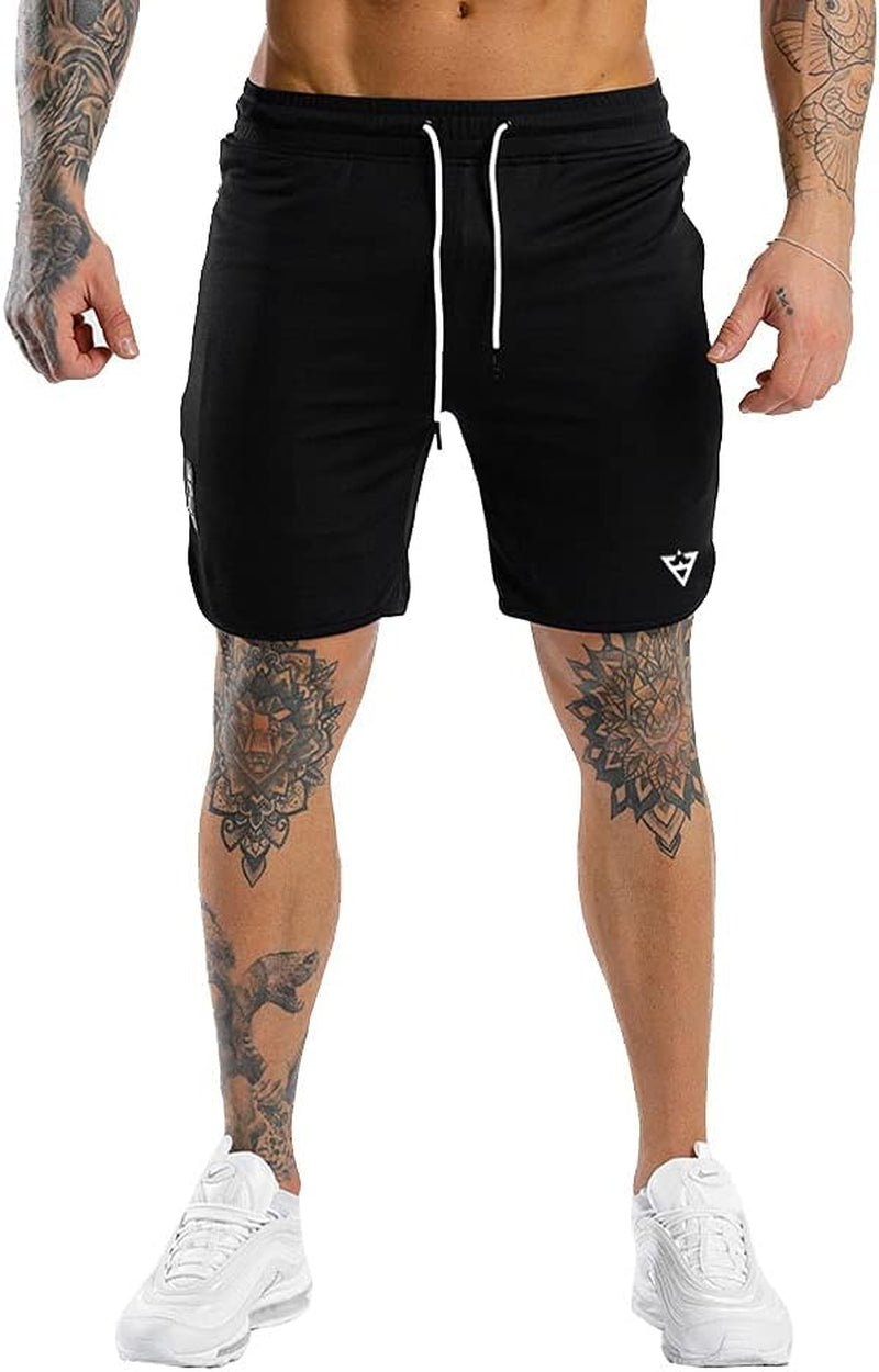 Workout Shorts with Zipper Pocket