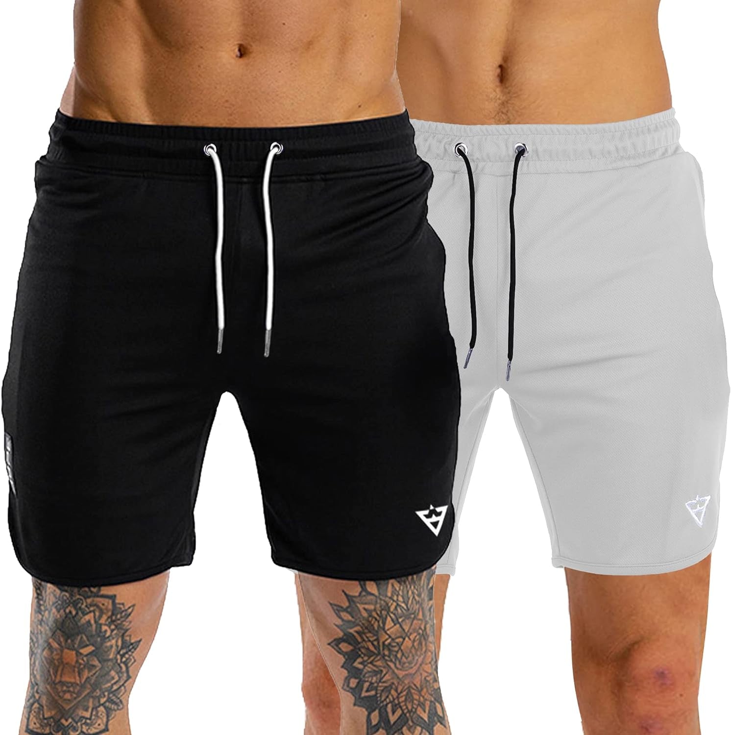 Workout Shorts with Zipper Pocket